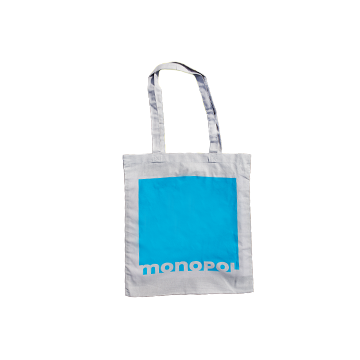 MONOPOL LOGO-Stoffbeutel 2023, cyan