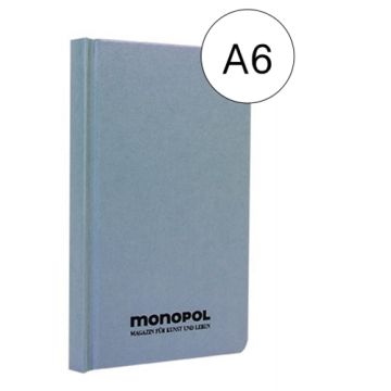 Das Monopol-Notizbuch A6, blau-grau